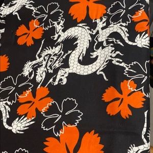 Floral dragons face masks